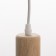 Suspension lamp "Claud" cylinder 1x40W E27 white 5x6.5x95cm