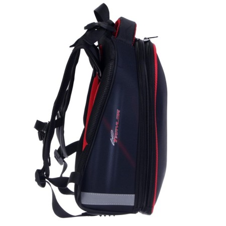 School backpack 38 x 30 x 16 cm, ergonomic back, Stavia "Black Machine"-4