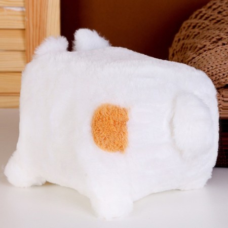Soft toy "Cat-Cube", 18 cm, white color-2