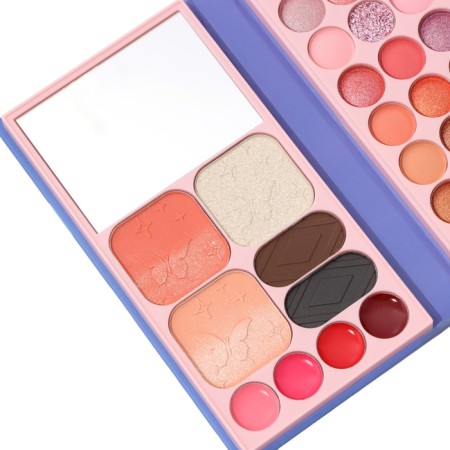 A set of decorative cosmetics (highlighter, shadows for eyebrows, blush, glitter, eye shadow)-3