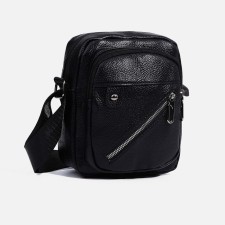 Male bag, black color