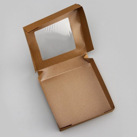 Container for removal, with a window, craft, 20 x 20 x 4 cm-3