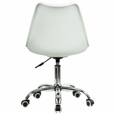 A chair for the operator Brabix Eames MG-310 Ch, chrome, white plastic, gray fabric-4