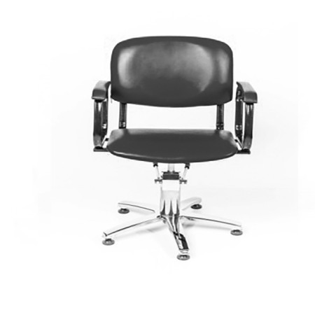 Hairdressing chair, black color-1