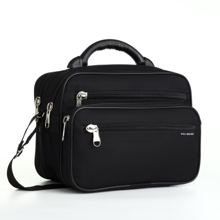 Male bag, rise, black color