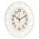 Watch wall, interior "turns", 31 x 26 cm, silent, white body with gold