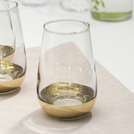 A set of high glass glasses "Electric Gold", 350 ml, 4 pcs-1
