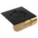 Gag Aflorn AF20510F-10, 100x100 mm, horizontal, brass, black