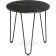 Shani quartz coffee table black/metal, black 60x60x62 cm