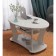 Journal table "Saturn-M 05", 980 × 600 × 515 mm, color concrete pine white