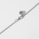 The necklace "stylistics" bait, color silver, 40cm