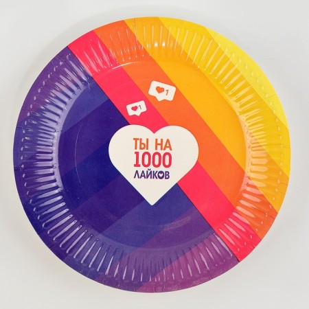 Disposable paper plate "like", 18 cm-2