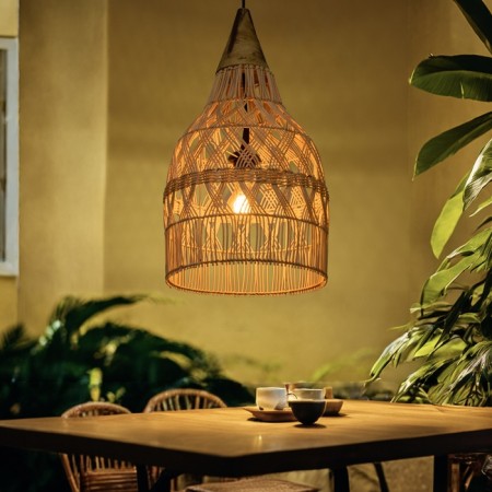 Ceiling Lamp from the rattan "EX" 1x120W, E27, 30x30x60 cm