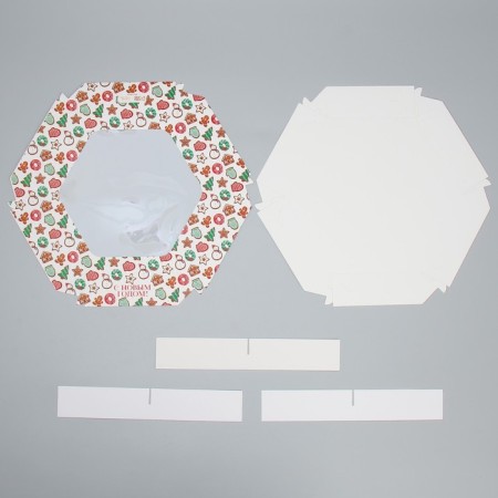 Folding box “Happy New Year!”, Cookies, 23 x 23 x 4 cm, new year-7