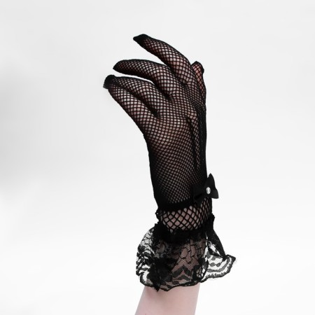 Carnival gloves, black, short color-3