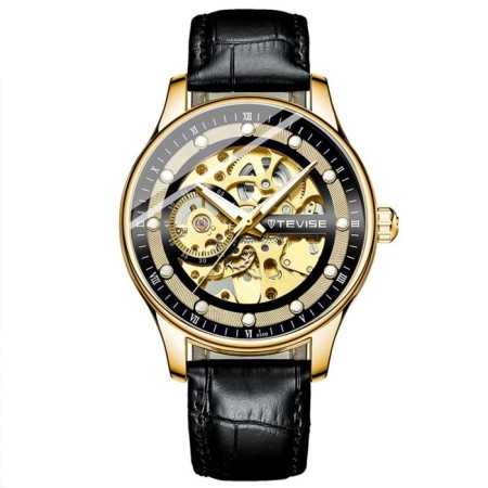 Men's male watch, d-4.3 cm, 3 atm, luminous, gold