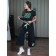 Female suit, size 54, black color