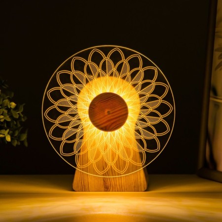 The touch of the touch "pattern" LED is spinning 6W USB 15x4x16 cm Risalux