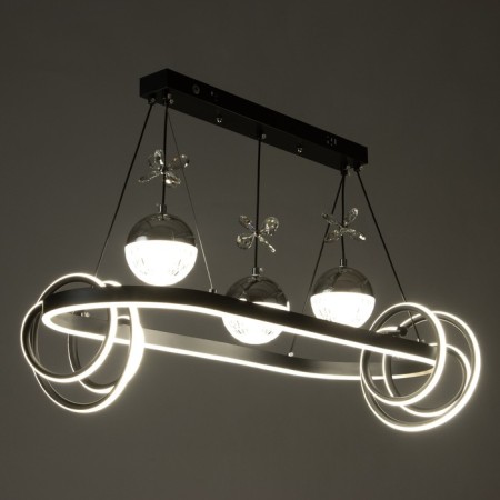 Lamp with PDD "Fiora" LED 120W 3000-6000K Black 62x33x15-115 cm-3
