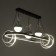 Lamp with PDD "Fiora" LED 120W 3000-6000K Black 62x33x15-115 cm
