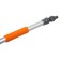 Airline mop with a nozzle for hose, with an inclined brush 29 cm and a telescopic handle 140-200 cm