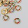 Decor for creativity plastic "Ring color crystals" set of 20 pcs 1.2x1.2 cm