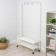 Valencia 32m clothing stand, 91.5 × 30 × 162 cm, white color