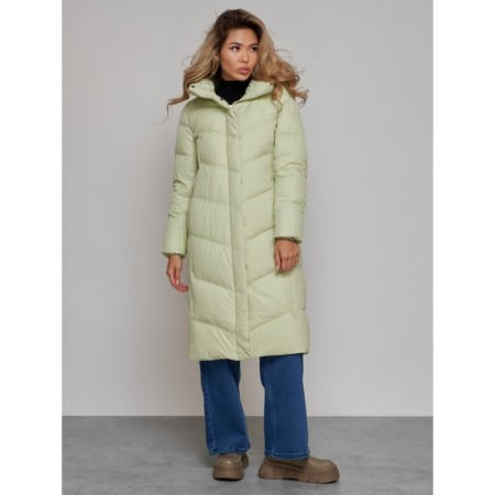 Coat insulated winter female, size 48, color light green-2
