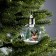 Fir -tree ball "Olenenok", batteries, 1 LED, glow warm white