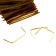 Clip tape, set 500 pcs., Length 1 pc. - 8 cm, gold color
