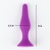 Anal traffic jam, oki-horses, cone, Soft silicone, 25 x 80 mm, purple