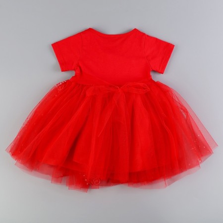 Carnival set "Stylish Princess": Rain, Red Dress with Crown, Height 104-110 cm-7