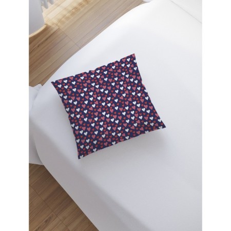 Decorative pillowcase "Snowfall from hearts", on a zipper, size 45x45 cm-1