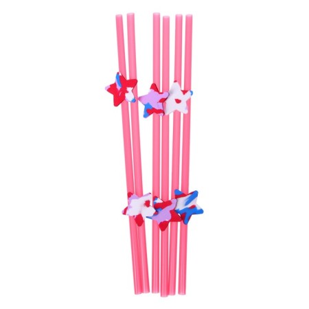 Star cocktail tube, in a set of 6 pieces, color mix-5