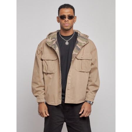 Jeaning jacket men's, size 52, beige color-7