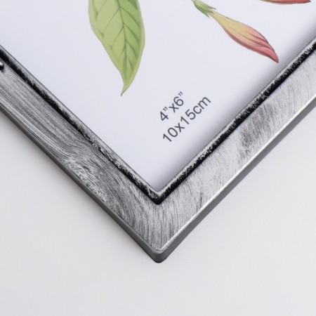 Photo frame plastic in 3 photos 10x15, 13x13 cm "Grapes" Dark silver 26x33 cm-1