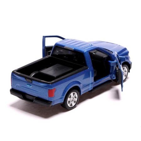 Metal Ford F-150, 1:32, inertia, doors open, blue color-3
