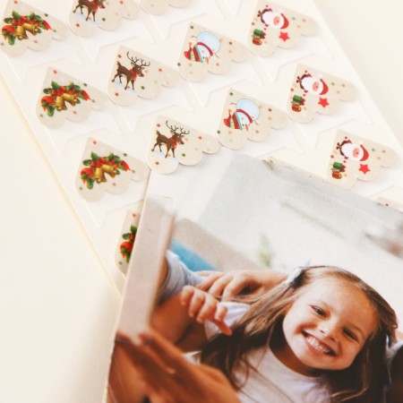 A set of corners with a pocket for photos 24 corners "New Year" 12.5x9 cm-2