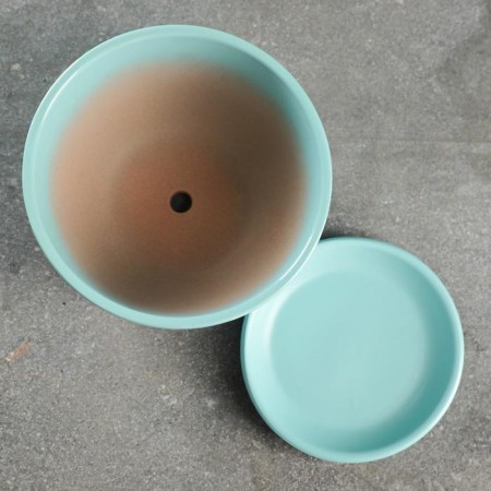 Flower pot "Antik" turquoise, 0.75l-3