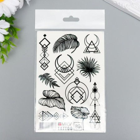 Tattoo on the body "Signs" 10x15 cm-2