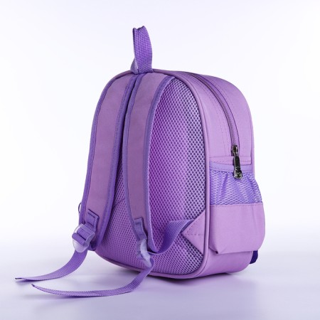 Baby backpack on lightning, 3 outer pockets, purple color-1