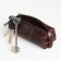 Pocket Key with lightning, textura, length 12.5 cm, ring, brown color