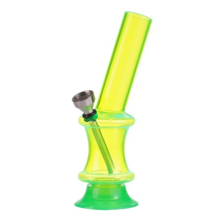 Bong, H-15 cm, "coil", acrylic, green