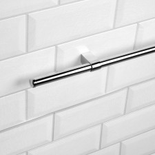 Tundra rating d = 16 mm, l = 1000 mm, a set of 2 holders and 2 plugs, color chromium
