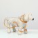 Dog raincoat, size S (DS 22, OG 35-38, Osh 36 cm), orange