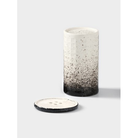 Set for the bathroom, 2 items: a glass 15 cm, soap dish 10 cm, ceramics, Iran-4