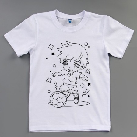 Set for creativity T-shirt-coloring "Football", size 122-128 cm-4