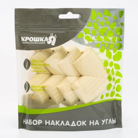 A set of protective pads on corners, 4 pcs., Milk color-3