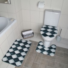 A set of mats for the bathroom and toilet of the Dilan 