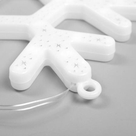 LED figure "Snowflake" 30 cm, plastic, 220 V, glow of multi (rg/rb)-3